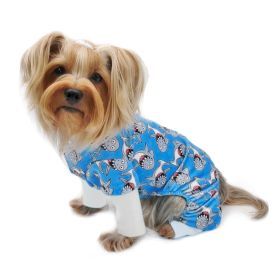 Ultra Soft Plush Minky Silly Sharks Pajamas - S