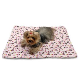 Girly Monkey Flannel/Plush Blanket - S